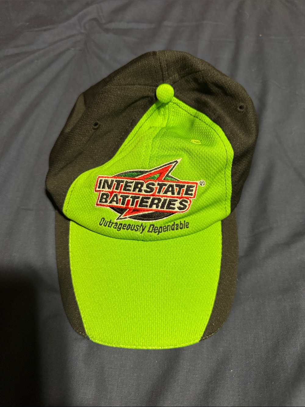 Interstate Batteries Logo Cap in Neon Green and Black